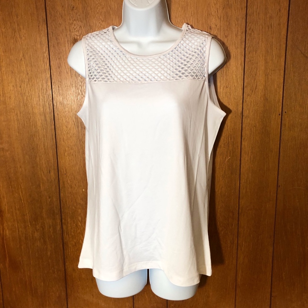 Isabel Hayley sleeveless top mesh detail S
